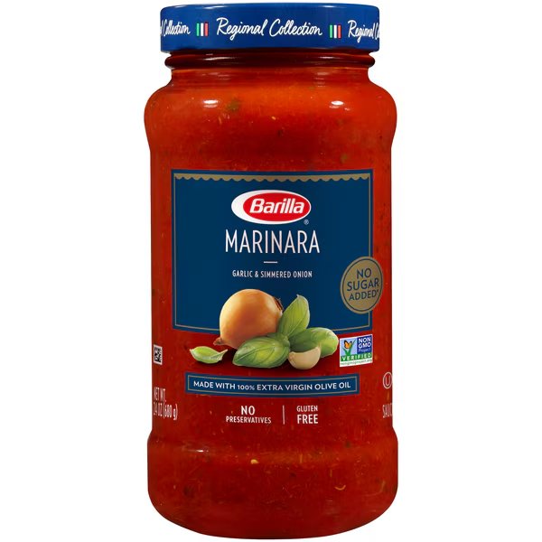 Premium Marinara Sauce Barilla 24 oz., PK8, Barilla, Mfr#: 1000016459